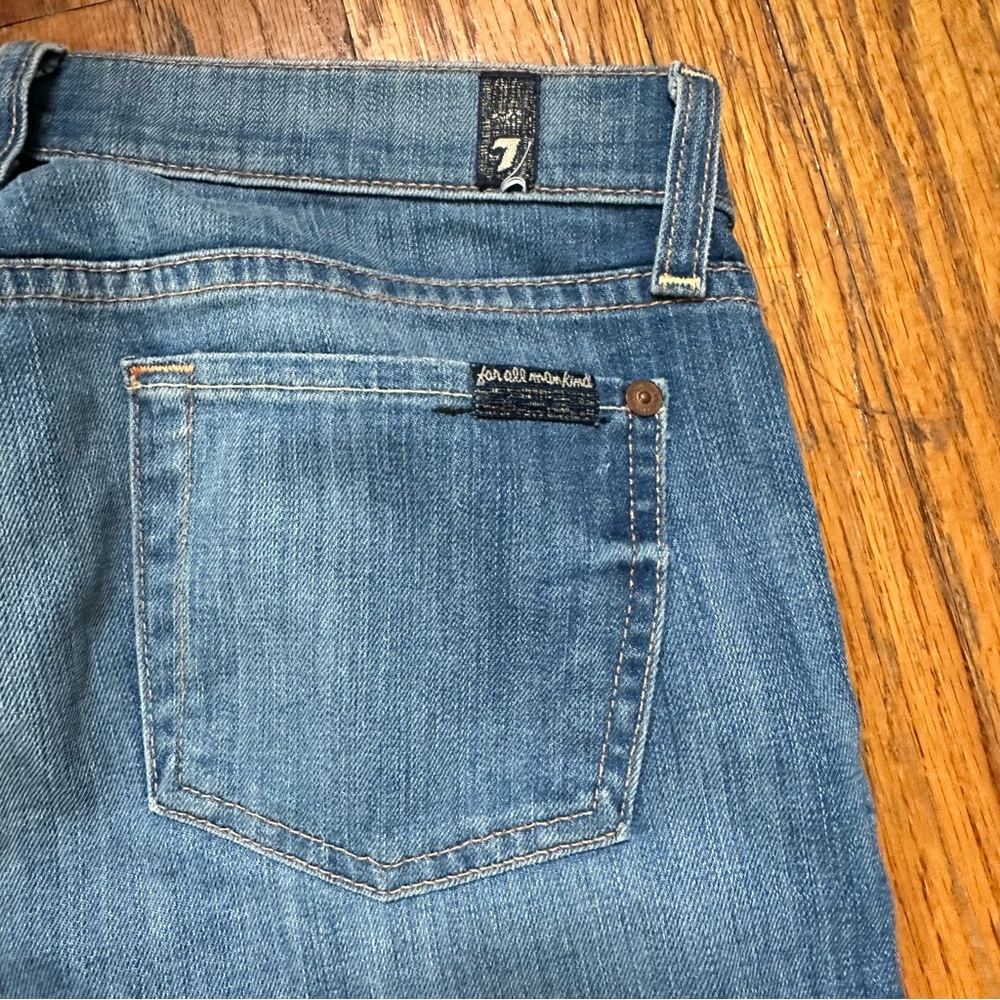 7 For All Mankind Skinny Crop and Roll Jeans - Picture 8 of 10